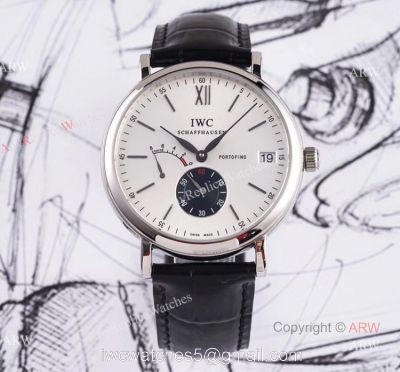 Swiss Iwc Portofino Automatic Watch  Iwc Portofino 8 Days White Dial Power Reserve Fake Watch