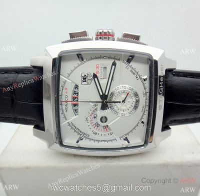 High Quality Fake Tag Heuer Monaco Calibre 12 Watch SS White Dial