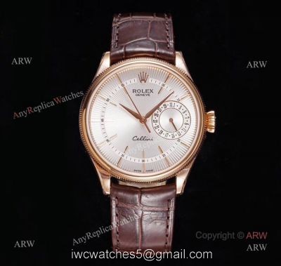GM Factory Swiss Replica Rolex Cellini Date Rose Gold Automatic Watch