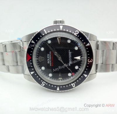 Vintage Replica Rolex Milgauss Stainless Steel Black Face Watch