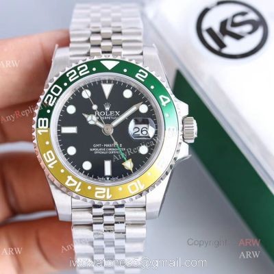 KS Factory New Rolex GMT Master II 126710BLRO With Sprite Bezel Swiss Replica Watch