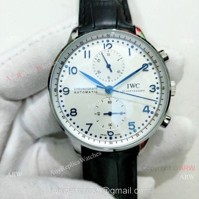 IWC Portuguese Rattrapante SS White Dial Watch  Automatic Movement