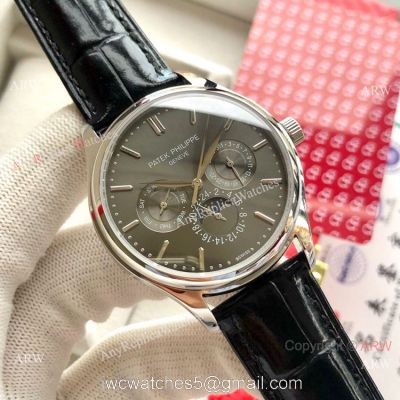 Super Clone Patek Philippe Geneve Complications 40mm Watch Gray Dial