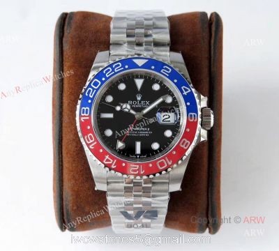 VR Factory Replica Rolex GMT-Master 2 Pepsi Swiss 3285 Automatic Watch