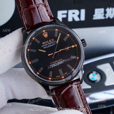 New Rolex Milgauss Black Face Replica Watch  Rolex Milgauss Titan Black Dial