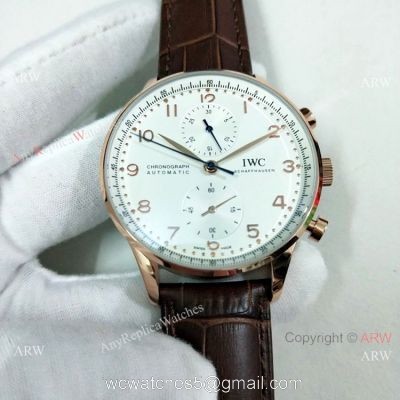 IWC Portuguese Rattrapante Rose Gold Watch  Automatic Movement