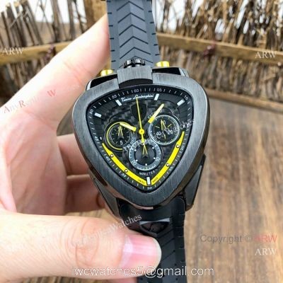 New Copy Lamborghini Spyder Chronograph Watches 43mm All Black