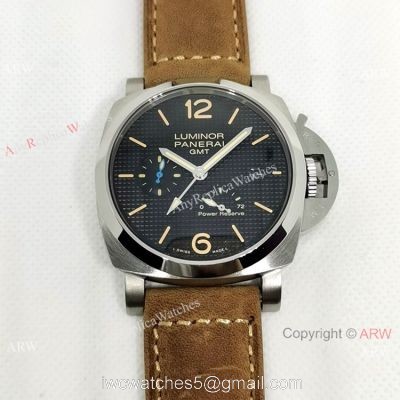 Copy Panerai Luminor GMT Pam1537 Watch 44mm SS Power Reserve Face