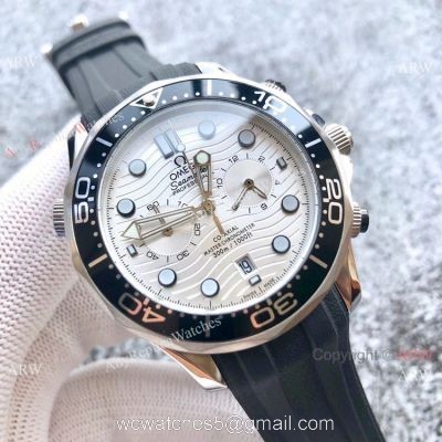 Best Quality Omega Seamaster 300m Chronograph Watches Ss White Dial