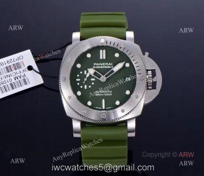 VS Factory New Panerai Submersible PAM01055 Verde Militare 42mm Green Dial Swiss Replica Watches