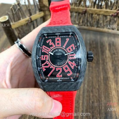 New Copy Franck Muller Vanguard Classical &8216;Crazy Hours Watch Carbon Case