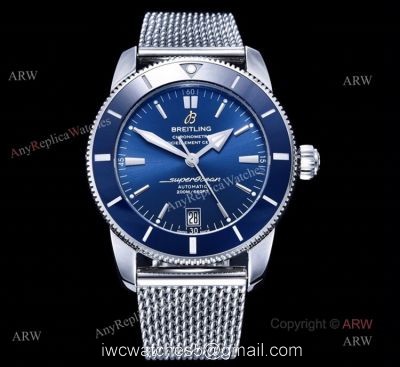(GF) Asia 2824 Breitling Superocean ii 42 Blue Dial Swiss Replica Watches