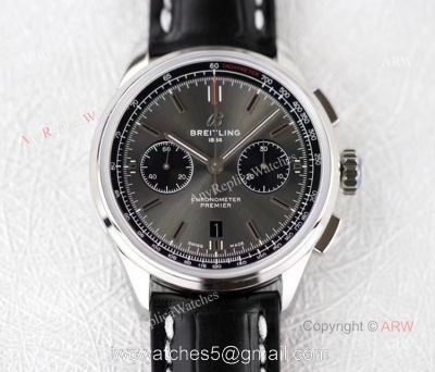 GF Factory New Breitling Premier B01 Chronograph Grey Dial Swiss Copy Watch