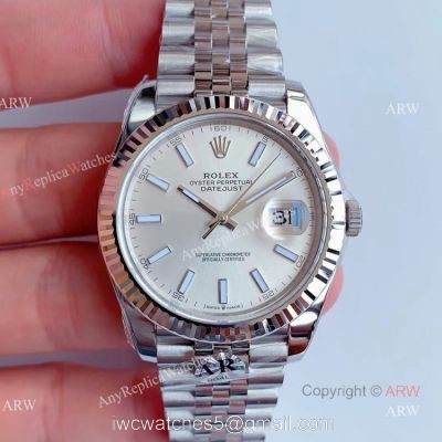 AR Factory V3 Rolex Datejust 41 Silver Dial Jubilee Replica Watch Rolex 126334