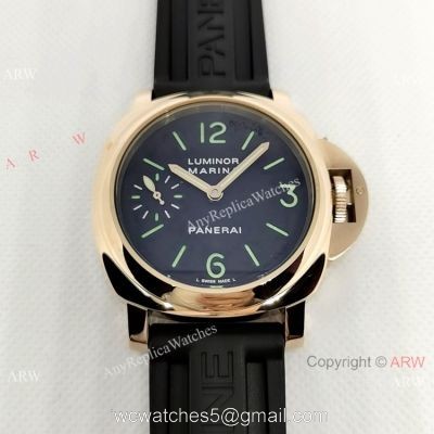 Officine Panerai Luminor Marina Rose Gold Fake Panerai Watch 44mm PAM00111