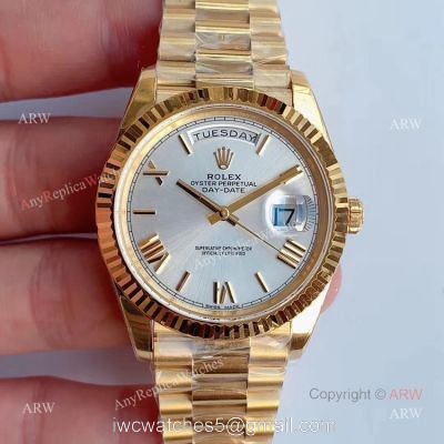Noob Factory V3 Replica Rolex Day-Date 2 President Yellow Gold Watch-Swiss 3255 Movement