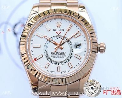 NEW UPGRADED Rolex Sky-Dweller 326939w Rose Gold Men Watches 41mm