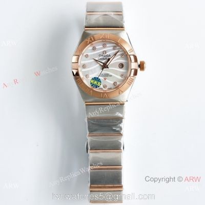 New! Swiss Quality Omega Double Eagle Women Diamond Bezel Japan NH05 Movement