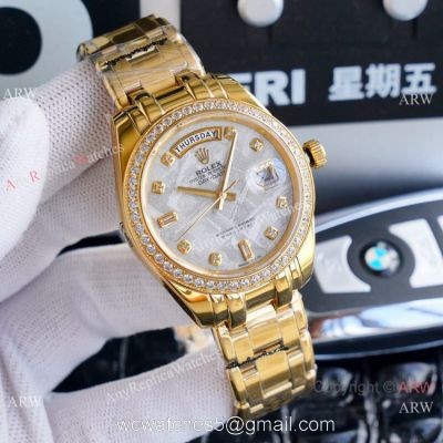 High Quality Copy Rolex Oyster Perpetual Day Date Watch 40mm Yellow Gold