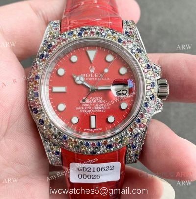 Swiss Quality Rolex Blaken Submariner Red Dial Watch Limited Edition Watch