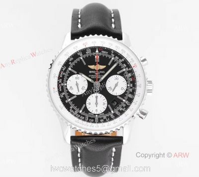 BLS Factory New Replica Breitling Navitimer B01 Panda Dial Chronograph Watch 43mm