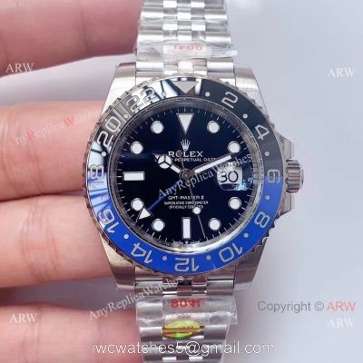 Swiss Replica Rolex GMT-Master II Batman Jubilee Men Watch NOOB Factory 3285 904L Steel