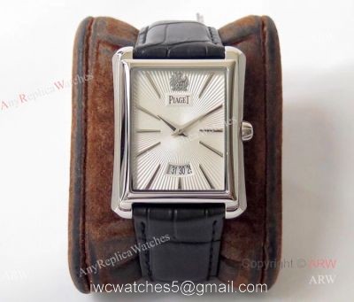 Best Replica Piaget Emperador Silver Dial Stainless Steel Mens Watch