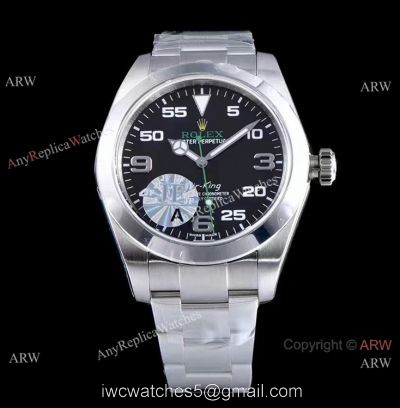 JF Factory Swiss 3131 Rolex AirKing Replica Watch  Stainless Steel Airking Rolex Replica