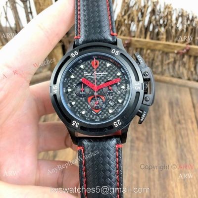 Fake Tonino Lamborghini Wheels 2990-2 Black Dial Men Chronograph Watch