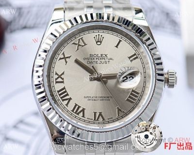 NEW UPGRADED Copy Rolex Datejust DJII 41mm Watches Stainless Steel Presidential Band Gray Dial