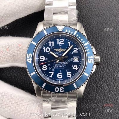 New Breitling Mens Watches 44mm  Replica Breitling Avenger Blue Dial Automatic Watches