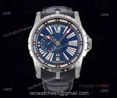 Best Replica Roger Dubuis Excalibur DBEX0542 Blue Dial Mens Watch