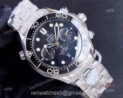 (TW) New Omega Seamaster Diver 300m Chronograph Black Dial Swiss Replica Watches