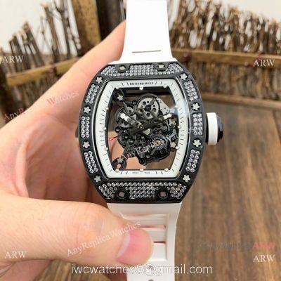 SWISS Grade Richard Mille Rm055 Black Diamond Men Watch  V2 version
