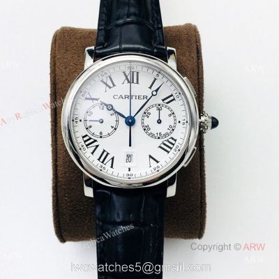(GZF) 1:1 Cartier Watch Copy  Rotonde De Cartier Stainless Steel Chronograph Watch