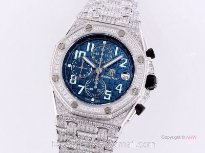 High Quality Audemars Piguet Ice Royal Oak Blue Dial Replica Watches