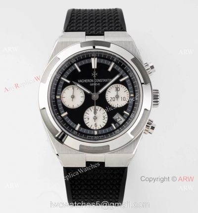 Super Clone Vacheron Constantin Overseas Chronograph Black Dial Watch