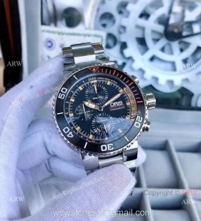 Oris ProDiver Chronograph Replica Watches Black  Red