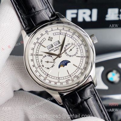 Swiss Replica Patek Philippe Geneve Base 1000 Watch White Face
