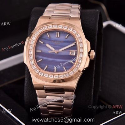Copy Patek Philippe Nautilus 40mm Watches New Purple Dial
