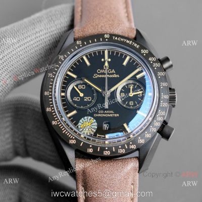 JH Omega Speedmaster Chronograph Dark Side of the Moon 9300 Watch Ceramic Case