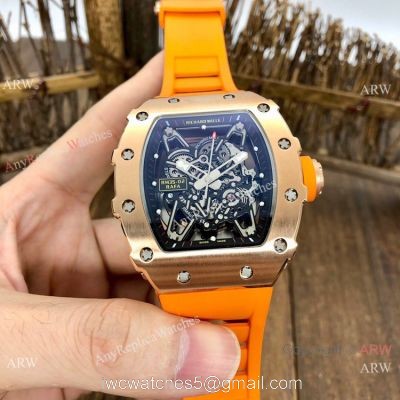 Best Quality Richard Mille rm 35-02 Rafael Nadal Copy Watches Rose Gold