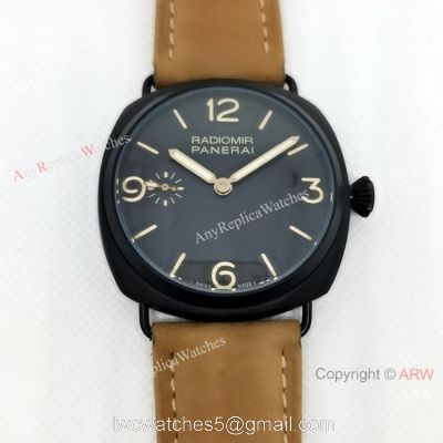 Copy Panerai Radiomir PAM00504 Black Case Watch  P3000 Movement