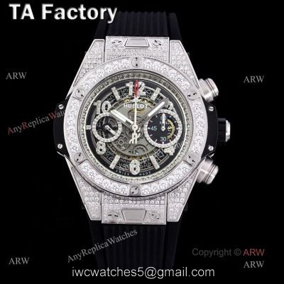Best Replica Hublot Big Bang Unico 45mm Full Diamonds Automatic Watch For Men