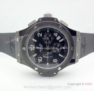 Fake Hublot Geneve Big Bang Black Chronograph Men Watch For Sale