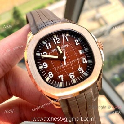 Buy Replica Patek Philippe Aquanaut 39mm Watches Rose Gold and Brown