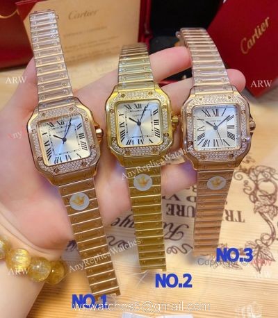 Japan Grade Cartier Santos De Watch Quartz 35mm