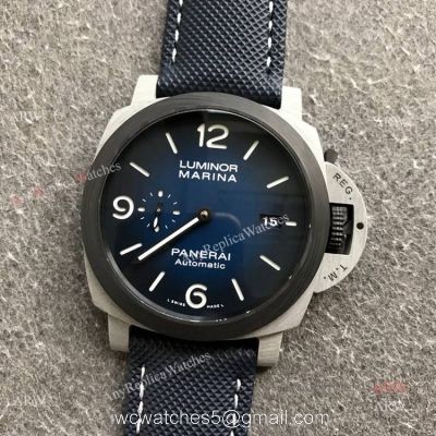 VS Factory Panerai Luminor Marina Fibratech Pam 01663 Vulcano Blu Replica Watches 44mm