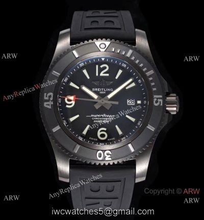 2020 New! Swiss Copy Breitling Superocean Automatic Black Steel Watch 46mm