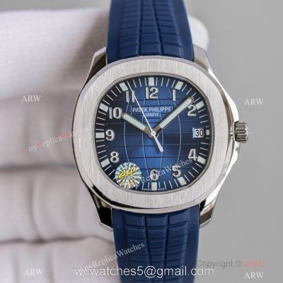 Swiss Knockoff Patek Philippe Aquanaut 324 S C Watch Blue Gradient Dial Rubber Strap